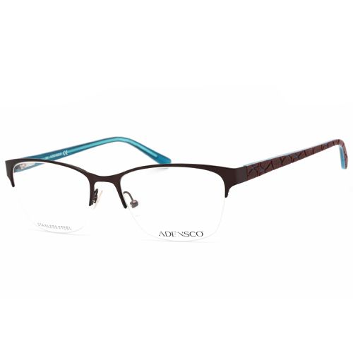 Women's Eyeglasses - Plum Half Rim Frame Clear Demo Lens / Ad 221 00T7 00 - Adensco - Modalova