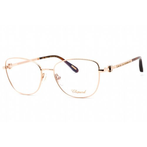 Women's Eyeglasses - Shiny Copper Gold Metal Rectangular Frame / VCHF17S 08FC - Chopard - Modalova