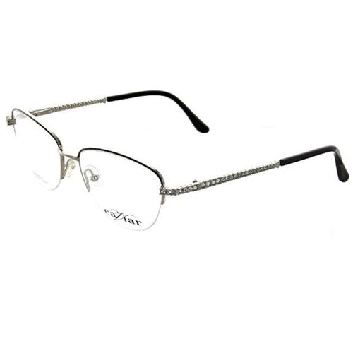 Women's Eyeglasses - Black/Silver Frame Demo Lens / 2370-C24-54-17-130 - Caviar - Modalova