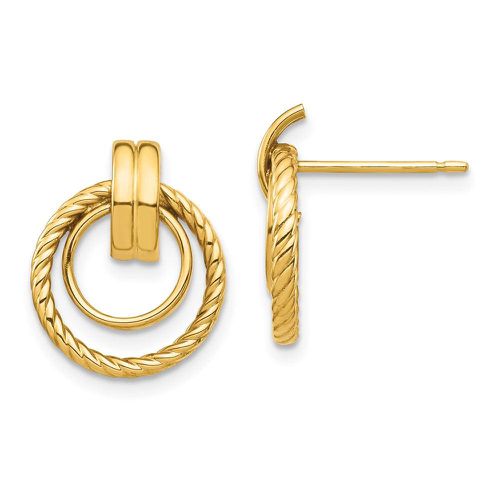 K Circle Post Earrings - Jewelry - Modalova