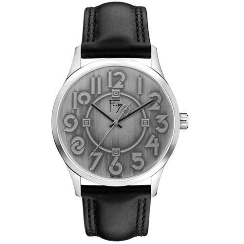 A147 Men's Frank Lloyd Wright Exhibition Silver Dial Leather Strap Watch - Bulova - Modalova