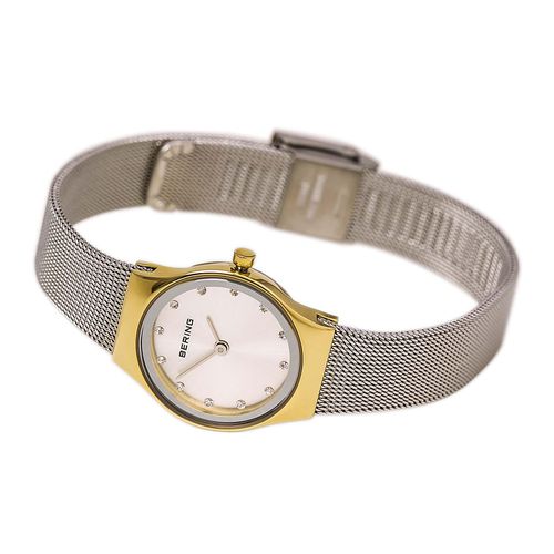 Women's Classic Milanese Steel Mesh Bracelet White MOP Dial Watch - Bering - Modalova