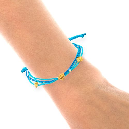 Turquoise Bracelet With Shell & Coral - Onirolithi - Modalova