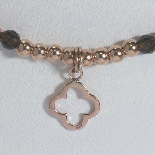 Handmade Gemstone Necklace Smoky Quartz - Anthos Crafts - Modalova