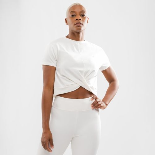 Camiseta de manga corta con nudo para mujer Space White - Siroko - Modalova