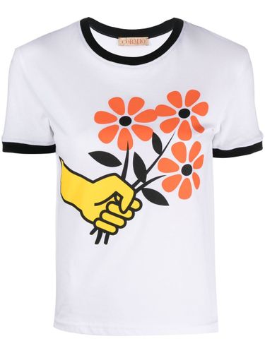CORMIO - Printed Cotton T-shirt - Cormio - Modalova