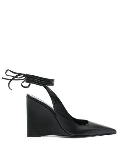 BY FAR - Vaughn Leather Wedge Pumps - By Far - Modalova