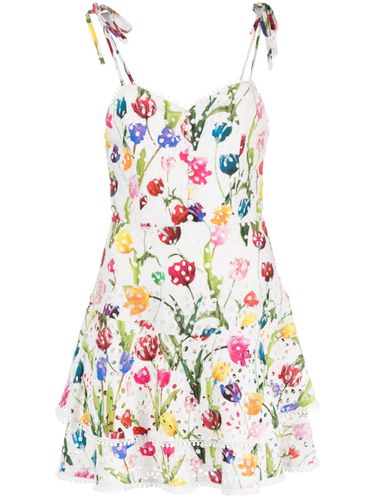 Rosette Printed Mini Dress - Alice+Olivia - Modalova