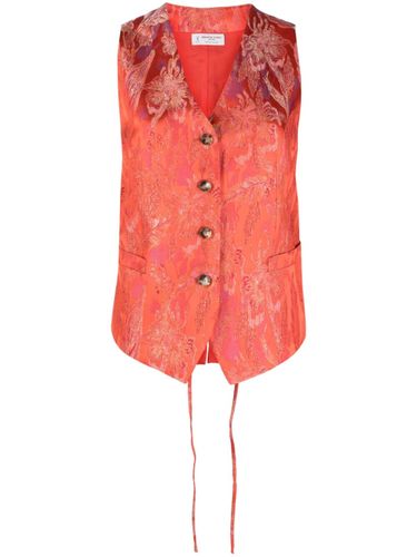 Floral Print Jacquard Vest - Alberto Biani - Modalova
