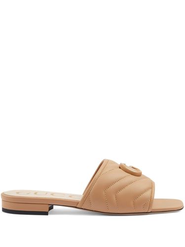 GUCCI - Leather Flat Sandals - Gucci - Modalova