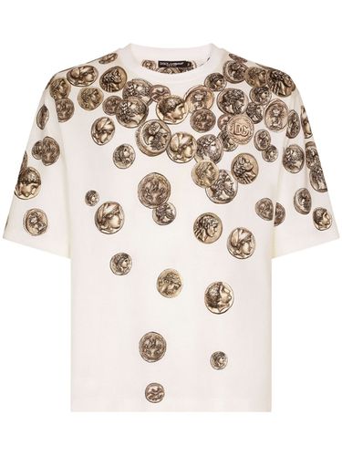 Printed Cotton T-shirt - Dolce & Gabbana - Modalova
