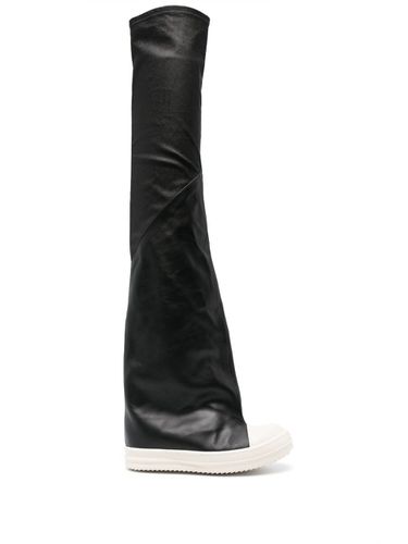 Thigh-high Leather Sneaker Boots - Rick Owens - Modalova