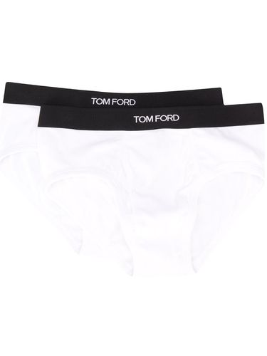 TOM FORD - Logo Cotton Briefs - Tom Ford - Modalova