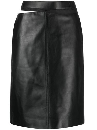 FENDI - Leather Midi Skirt - Fendi - Modalova