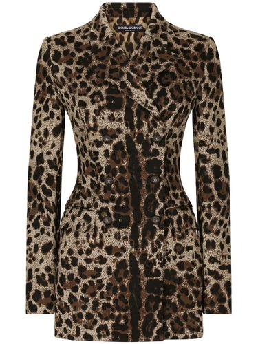 Wool Double-breasted Blazer Jacket - Dolce & Gabbana - Modalova