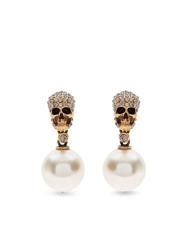 Skull Pearl Earrings - Alexander McQueen - Modalova