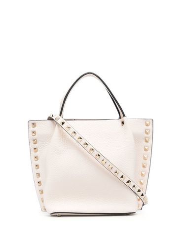 Rockstud Small Leather Tote Bag - Valentino Garavani - Modalova