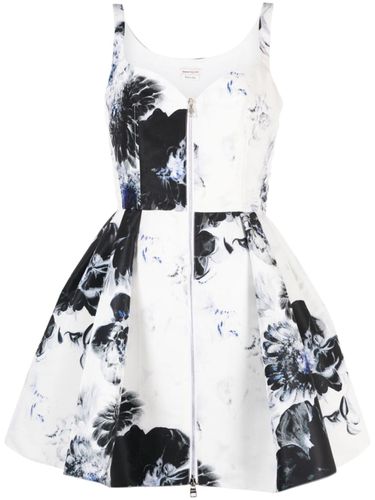 Printed Flared Short Dress - Alexander McQueen - Modalova
