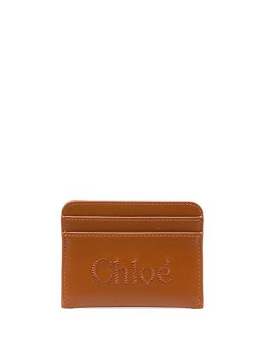 CHLOÉ - Sense Leather Card Holder - Chloé - Modalova