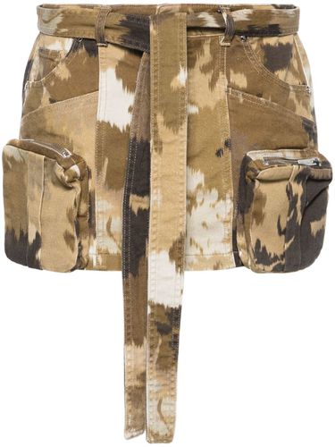 Camouflage Print Cargo Mini Skirt - Blumarine - Modalova