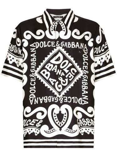 Marina Print Silk Shirt - Dolce & Gabbana - Modalova