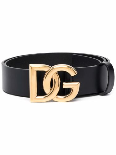 DOLCE & GABBANA - Dg Leather Belt - Dolce & Gabbana - Modalova