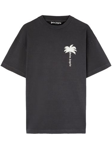 PALM ANGELS - Logo Cotton T-shirt - Palm Angels - Modalova