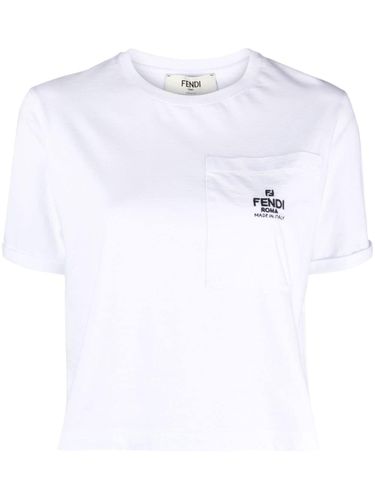 FENDI - Fendi Roma Cotton T-shirt - Fendi - Modalova