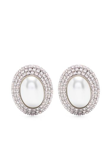 Oval Crystal Earrings - Alessandra Rich - Modalova