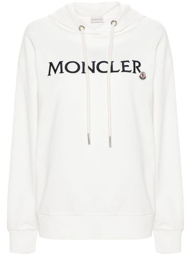 MONCLER - Logo Cotton Hoodie - Moncler - Modalova