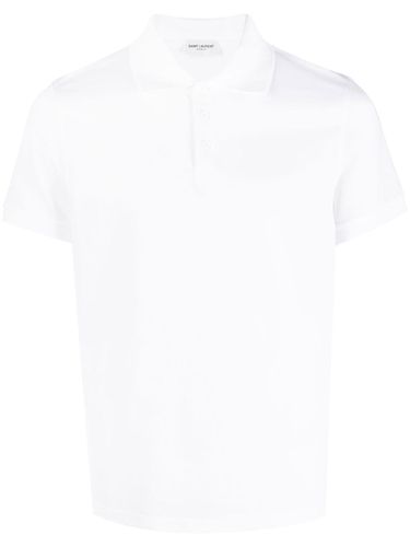 Monogram Cotton Piqué Polo Shirt - Saint Laurent - Modalova