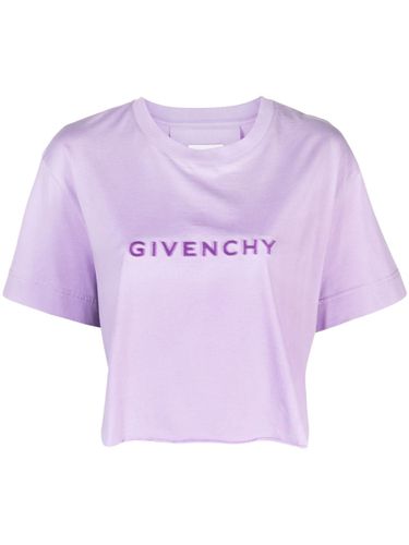 Logo Cotton Cropped T-shirt - Givenchy - Modalova