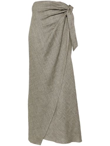 ALYSI - Striped Long Skirt - Alysi - Modalova