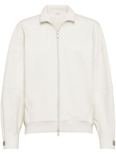 Cotton Zipped Sweatshirt - Brunello Cucinelli - Modalova