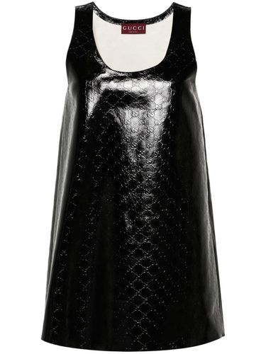GUCCI - Gg Leather Mini Dress - Gucci - Modalova