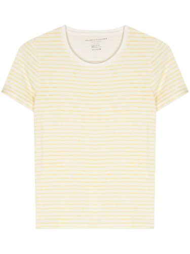Striped Linen Blend T-shirt - Majestic - Modalova