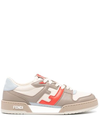 FENDI - Match Leather Sneakers - Fendi - Modalova