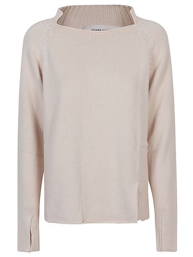 Cotton Crewneck Sweater - Liviana Conti - Modalova