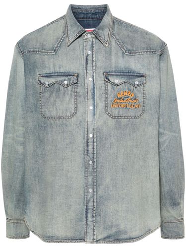 KENZO - Denim Cotton Shirt - Kenzo - Modalova