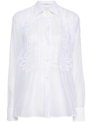 Embroidered Cotton Shirt - Ermanno Scervino - Modalova