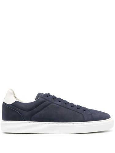 Suede Leather Sneakers - Brunello Cucinelli - Modalova