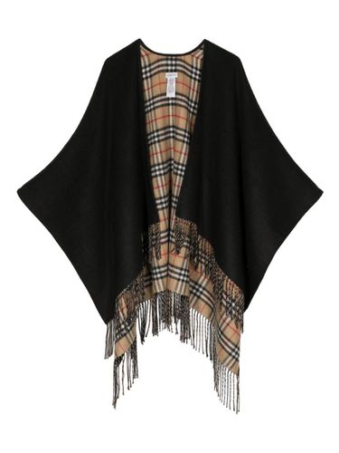 Check Reversible Wool Cape - Burberry - Modalova