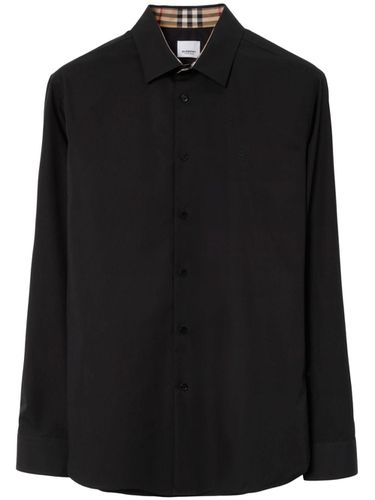 BURBERRY - Ekd Logo Cotton Shirt - Burberry - Modalova