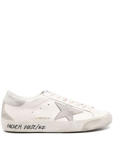 Super Star Leather Sneakers - Golden Goose - Modalova