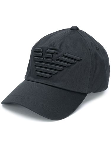 Logo Cotton Baseball Cap - Emporio Armani - Modalova