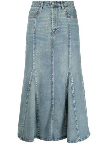 GANNI - Tint Denim Peplum Skirt - Ganni - Modalova