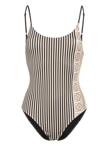 Logo Striped One-piece Swimsuit - Loewe Paula's Ibiza - Modalova