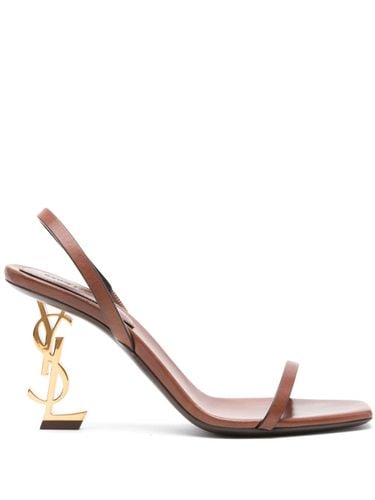 Opyum Leather Heel Sandals - Saint Laurent - Modalova