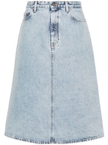 Organi Cotton Denim Midi Skirt - Toteme - Modalova