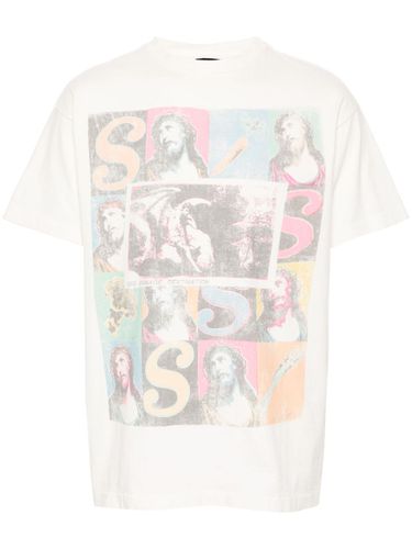 Printed Cotton T-shirt - Saint Mxxxxxx - Modalova